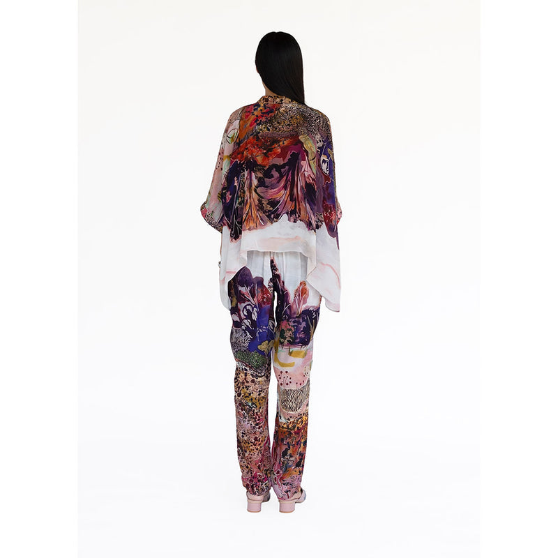 Amka India Womens Rosemary Printed Jacket