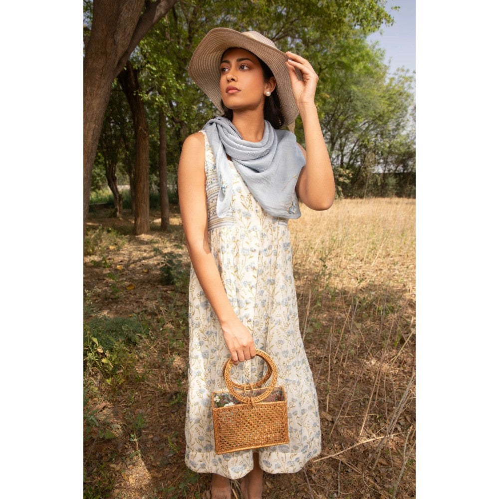 Amoree Off White Sleeveless Dress