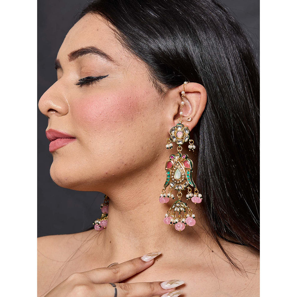 Amreli Jaipur Beautiful Kundan Earrings