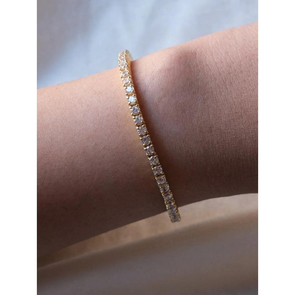 ANUSHKA JAIN JEWELLERY Mini Tennis Bracelet