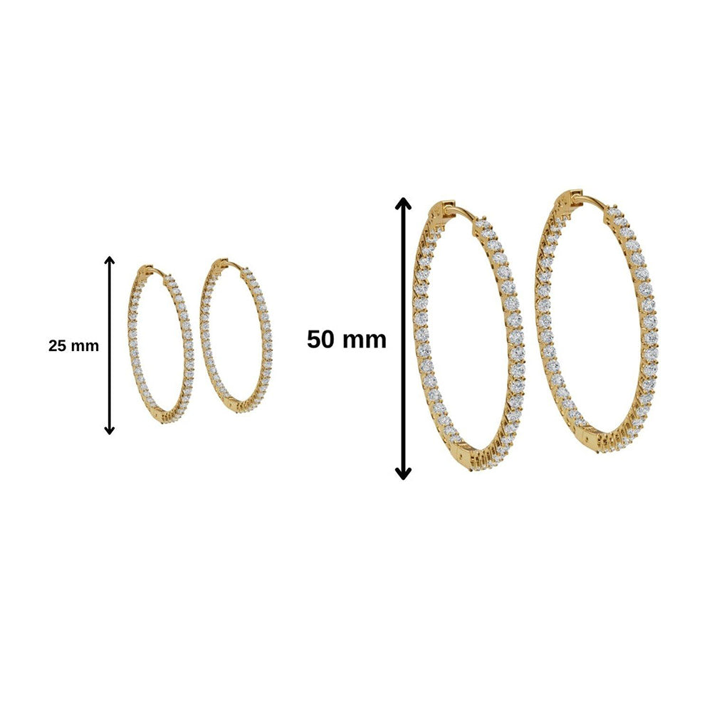 ANUSHKA JAIN JEWELLERY Inside Out Hoop Earring