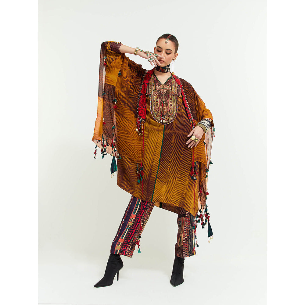Aseem Kapoor Multi-Colour Veni Jacket With Tunic And Pant (Set of 3)