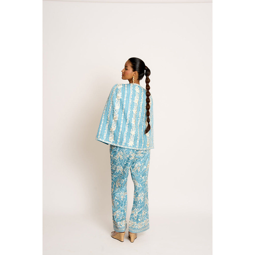 ASHTAR Blue Giro Cape