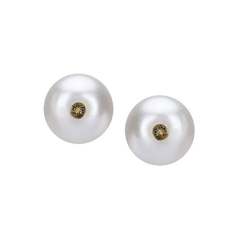 Auraa Trends Classic White Beaded Necklace with Earrings
