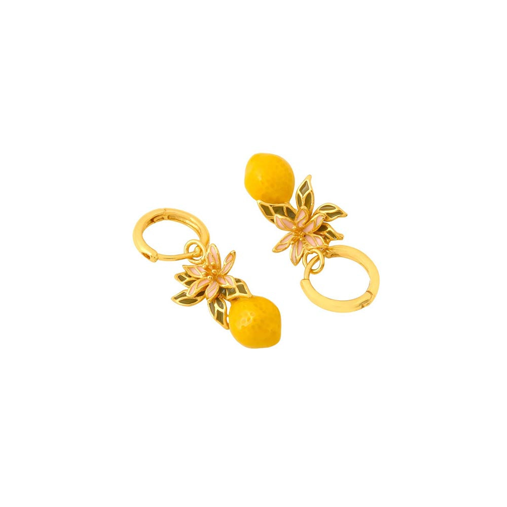AZGA Yellow Lemon Earrings