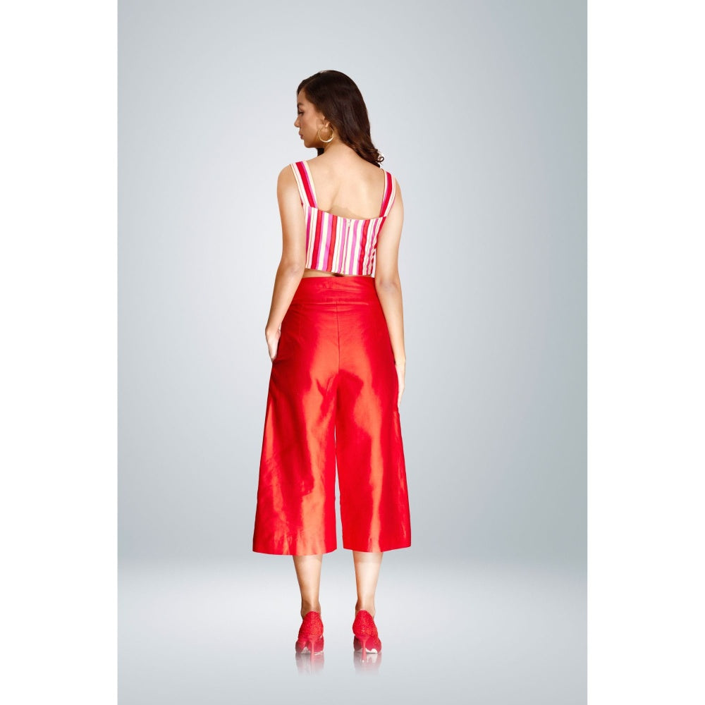 BETRUE Red Happy Stripes Bustier