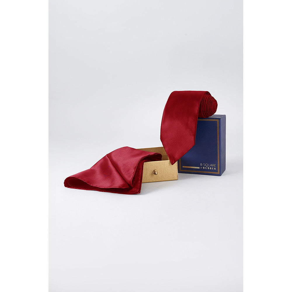 Bubber Couture Cardinal Necktie and Pocket Square Set (Set of 2)