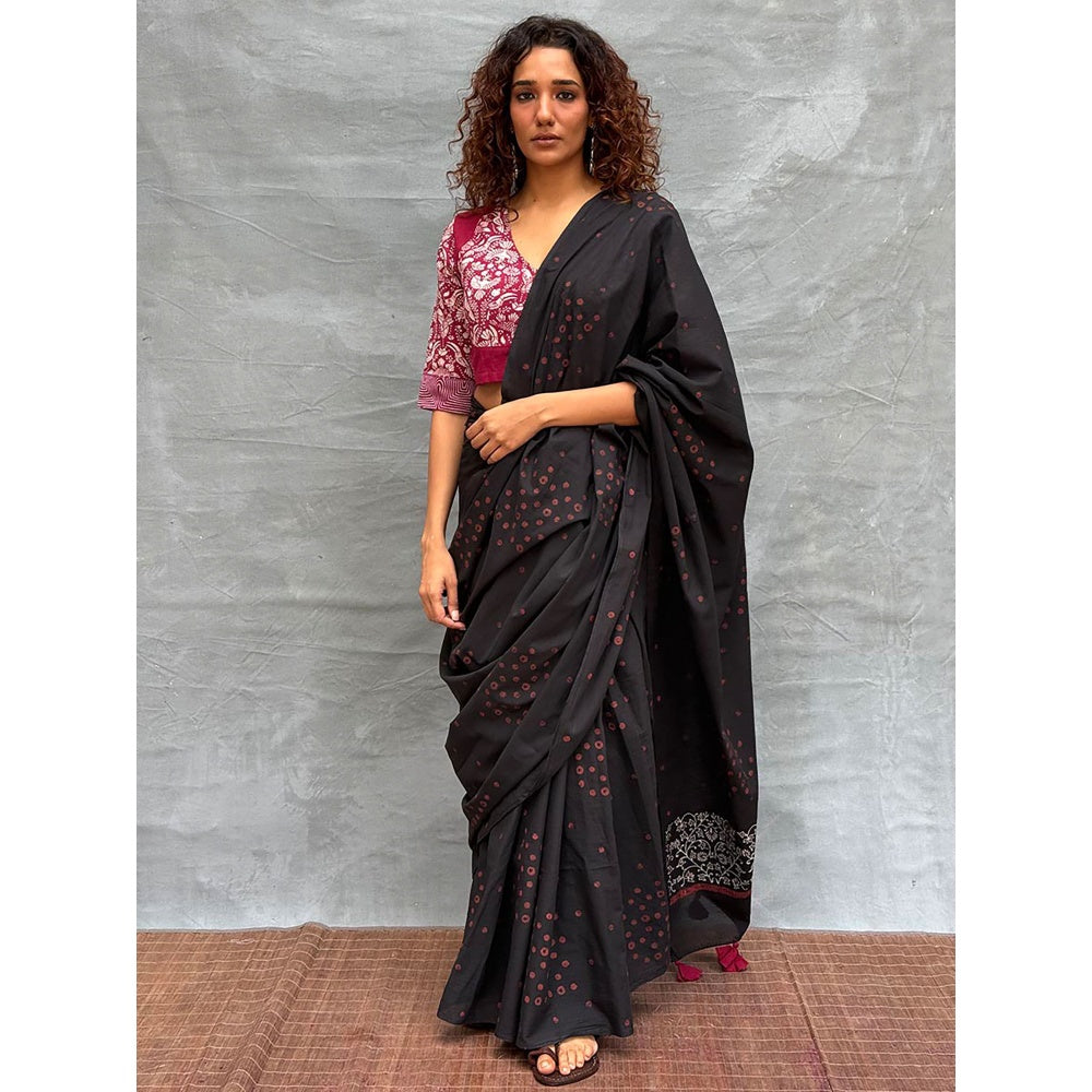 Chidiyaa Soil Bloom Printed Cotton Stitched Blouse