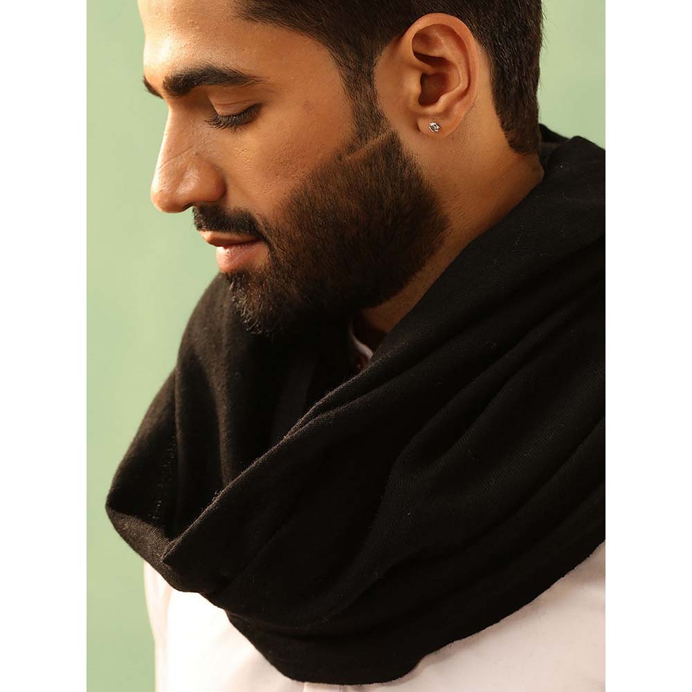 Dusala India Black Krish Cashmere Stole