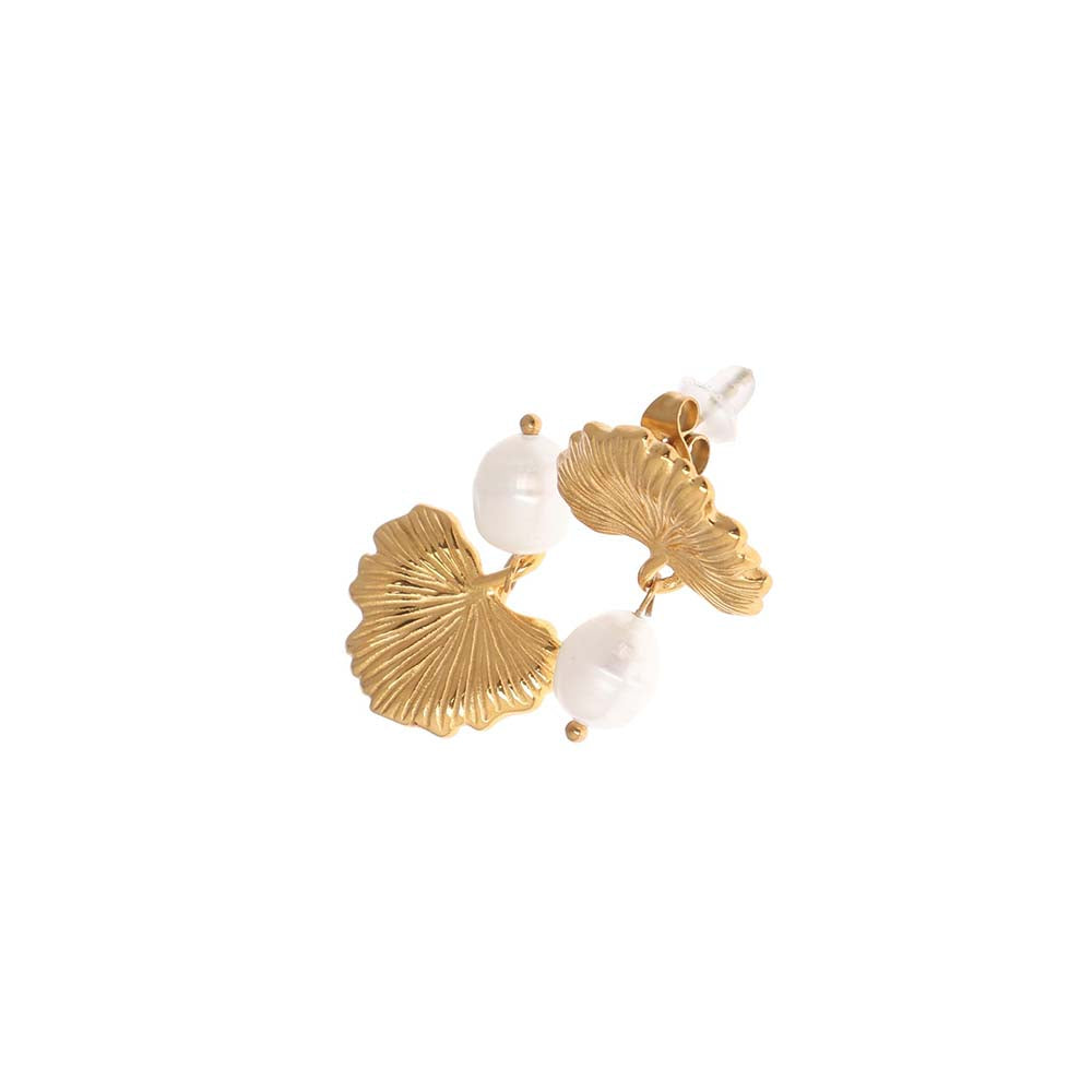 Dusala India White Nature's Touch Earrings