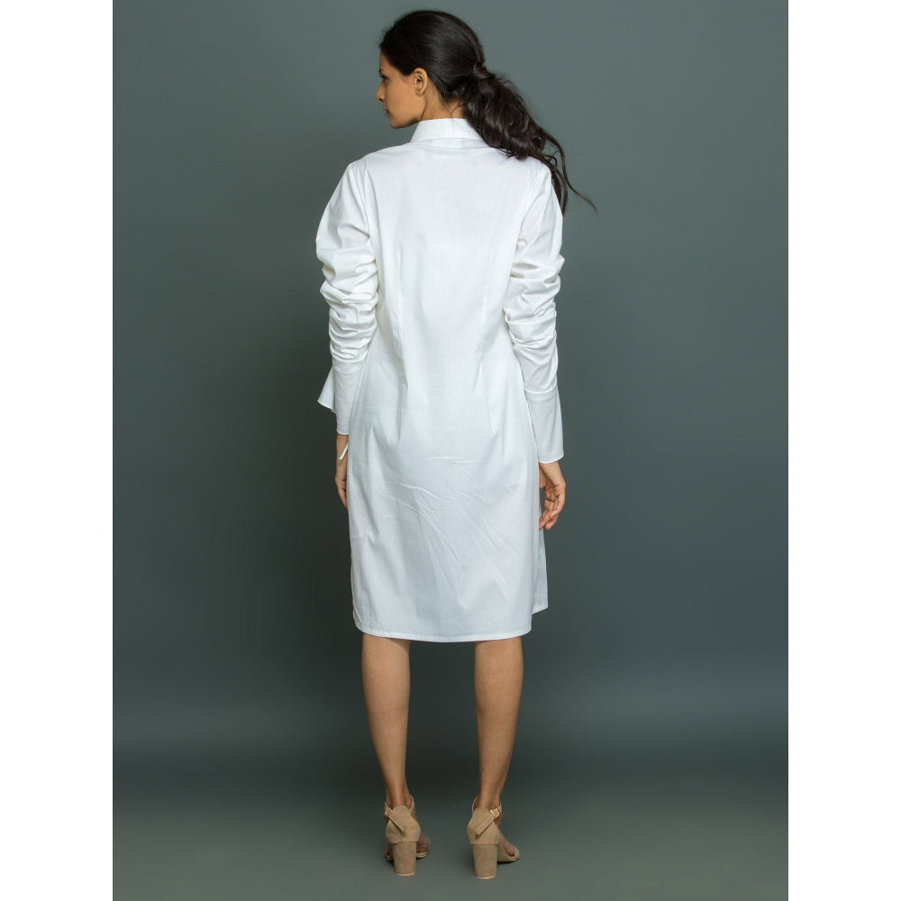 Echke Collared Shirt Dress