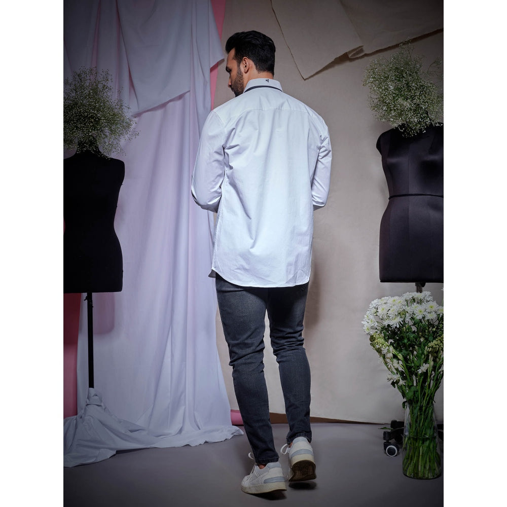 Echke White Zara Cotton Shirt