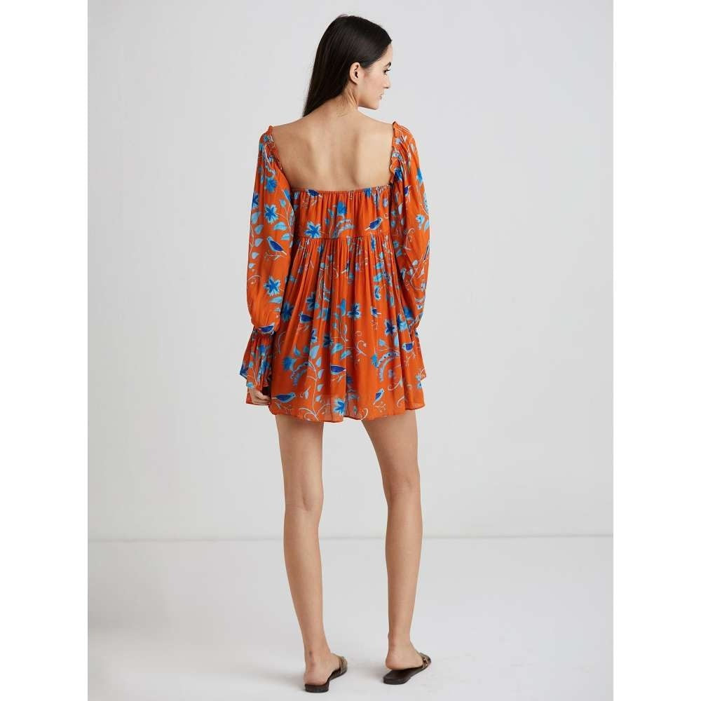 GUAPA Maria Mini Dress - Rust