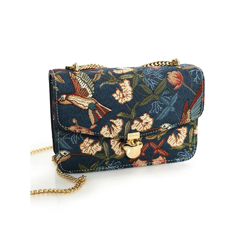 HENNEY BEAR Navy Blue Hummingbird Sling Bag