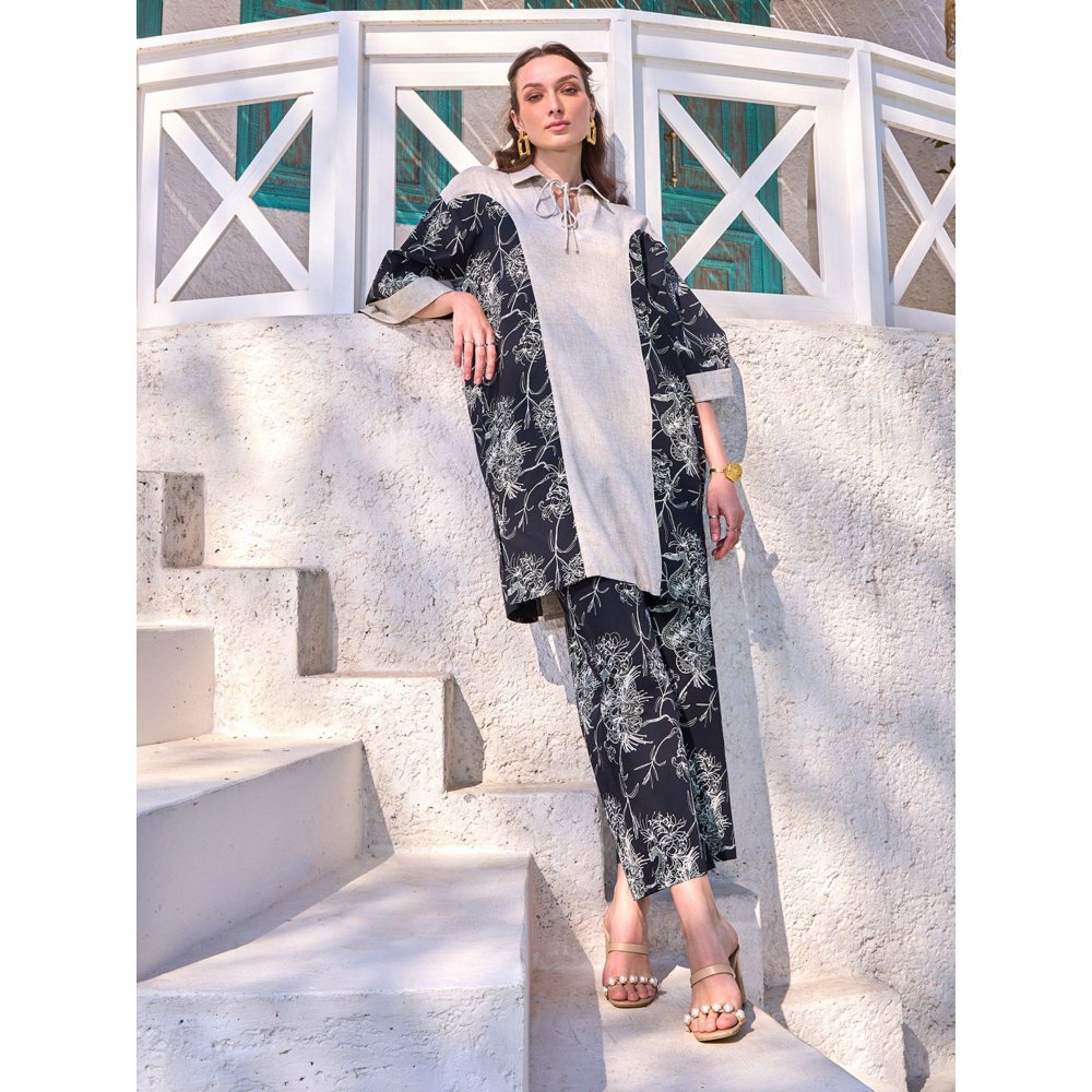 House of Fett Cedrus Cotton Black Co-Ord (Set of 2)