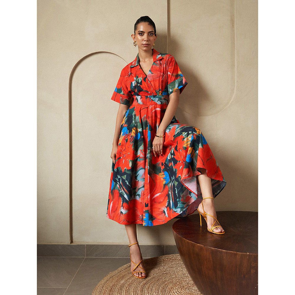 House of Fett Cherry Collins Red Dress
