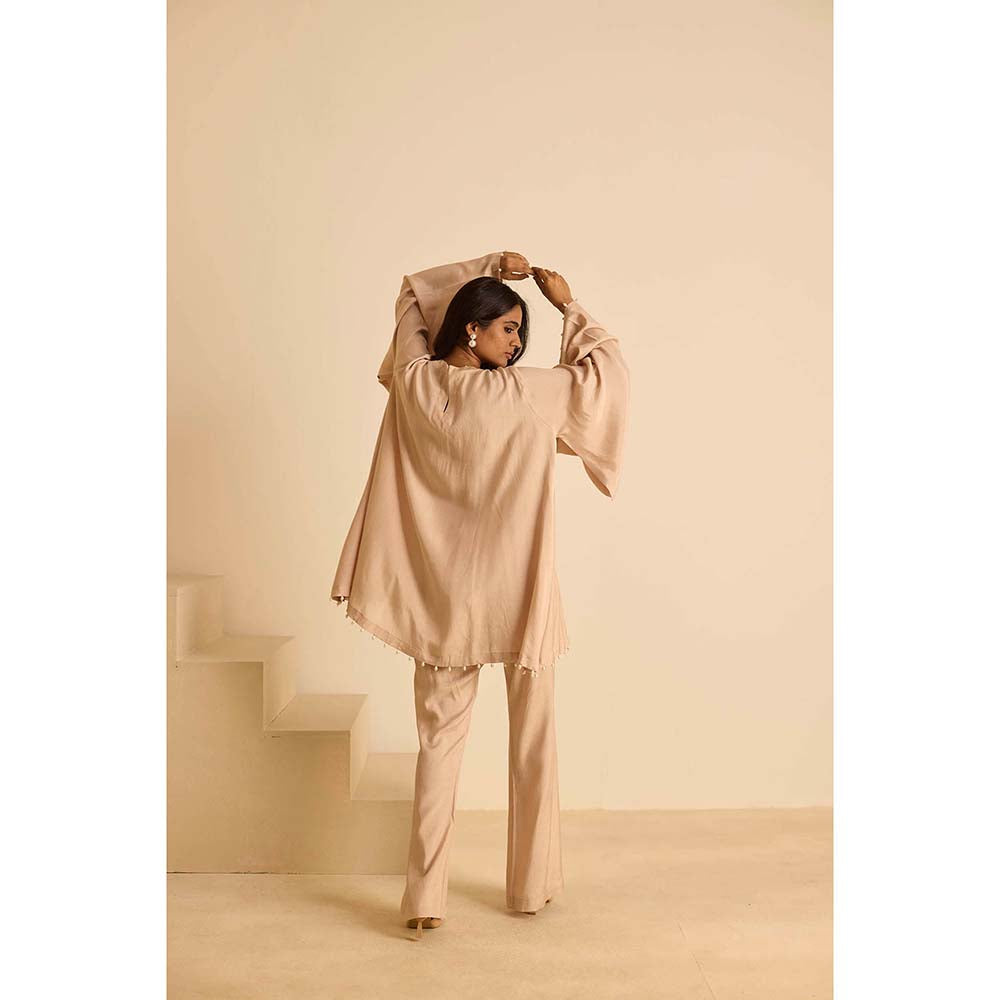 Inej Beige Square Co-Ord (Set of 2)
