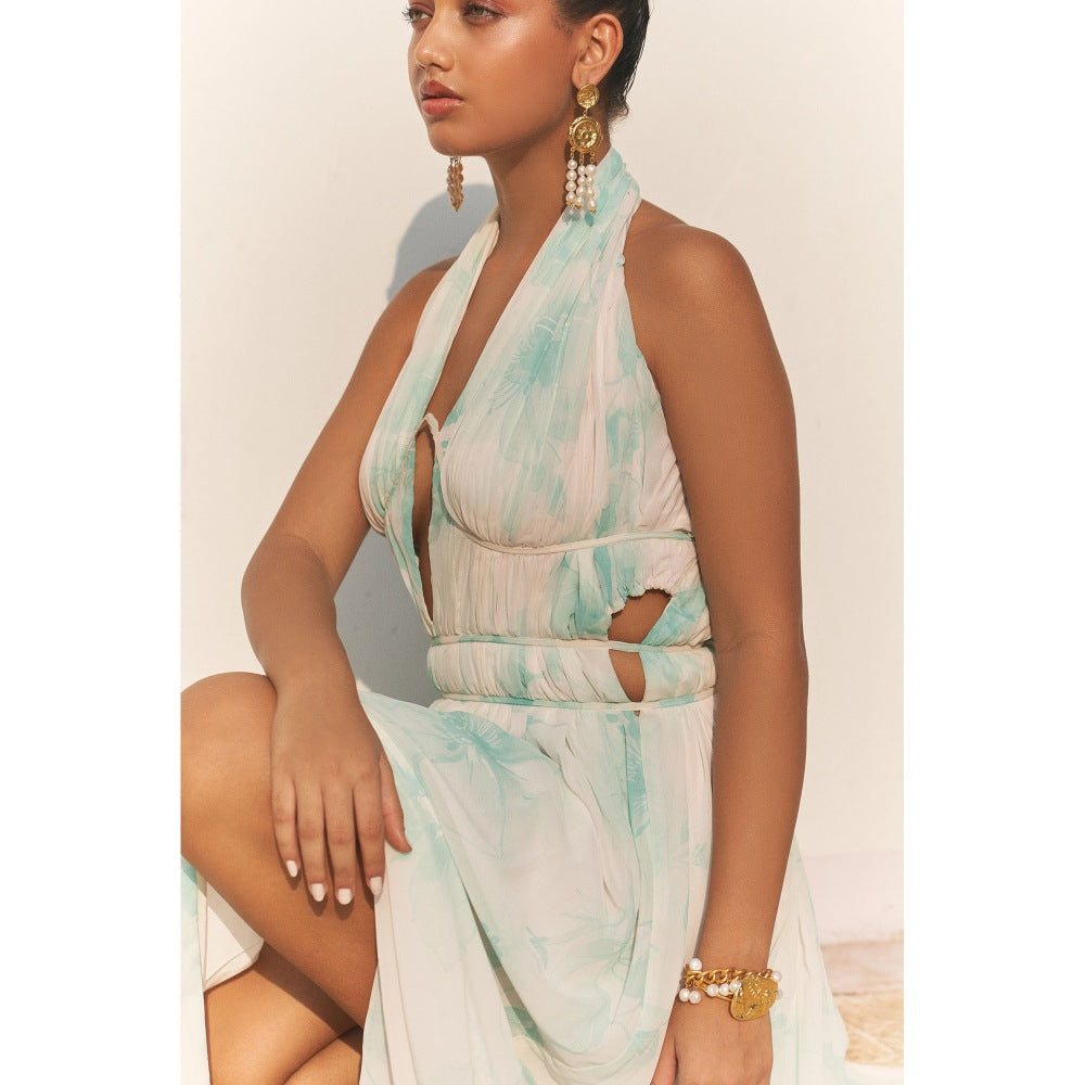 Ivory Rose Off White Meadow Muse Maxi Dress