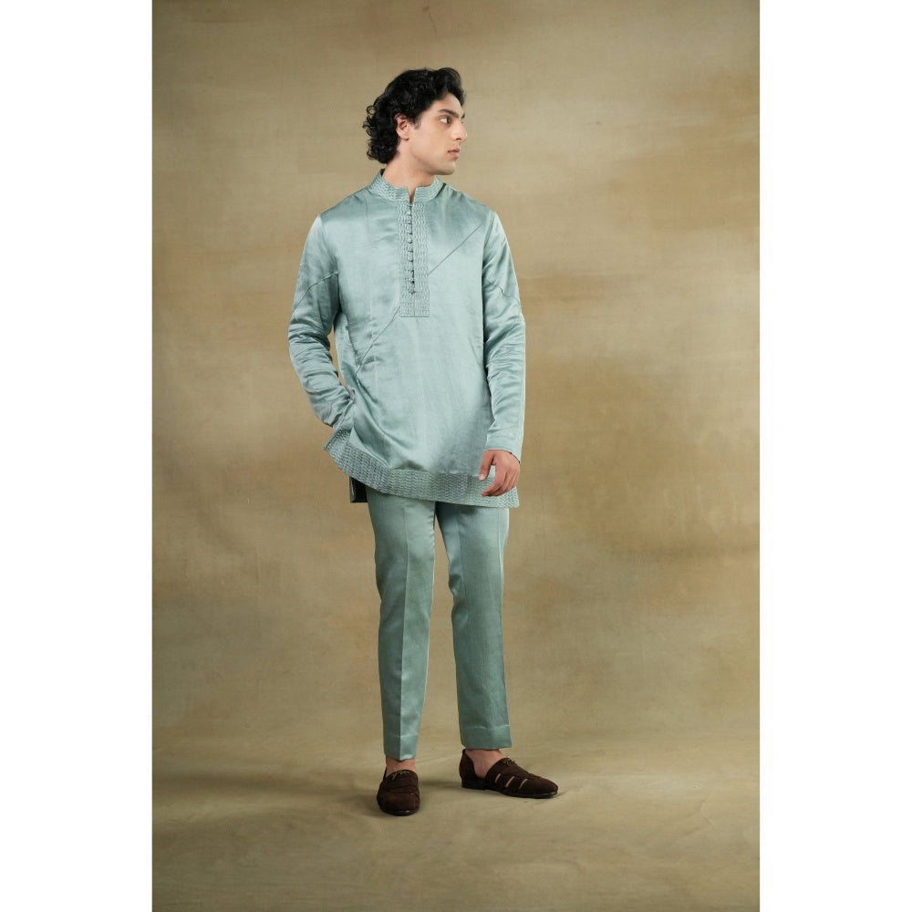 Jatin Malik Chateau Delight Short Jacket with Kurta & Trouser (Set of 3)