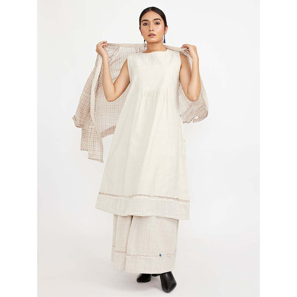 JAYATI GOENKA Beige Fuss Free Co-ord (Set of 4)