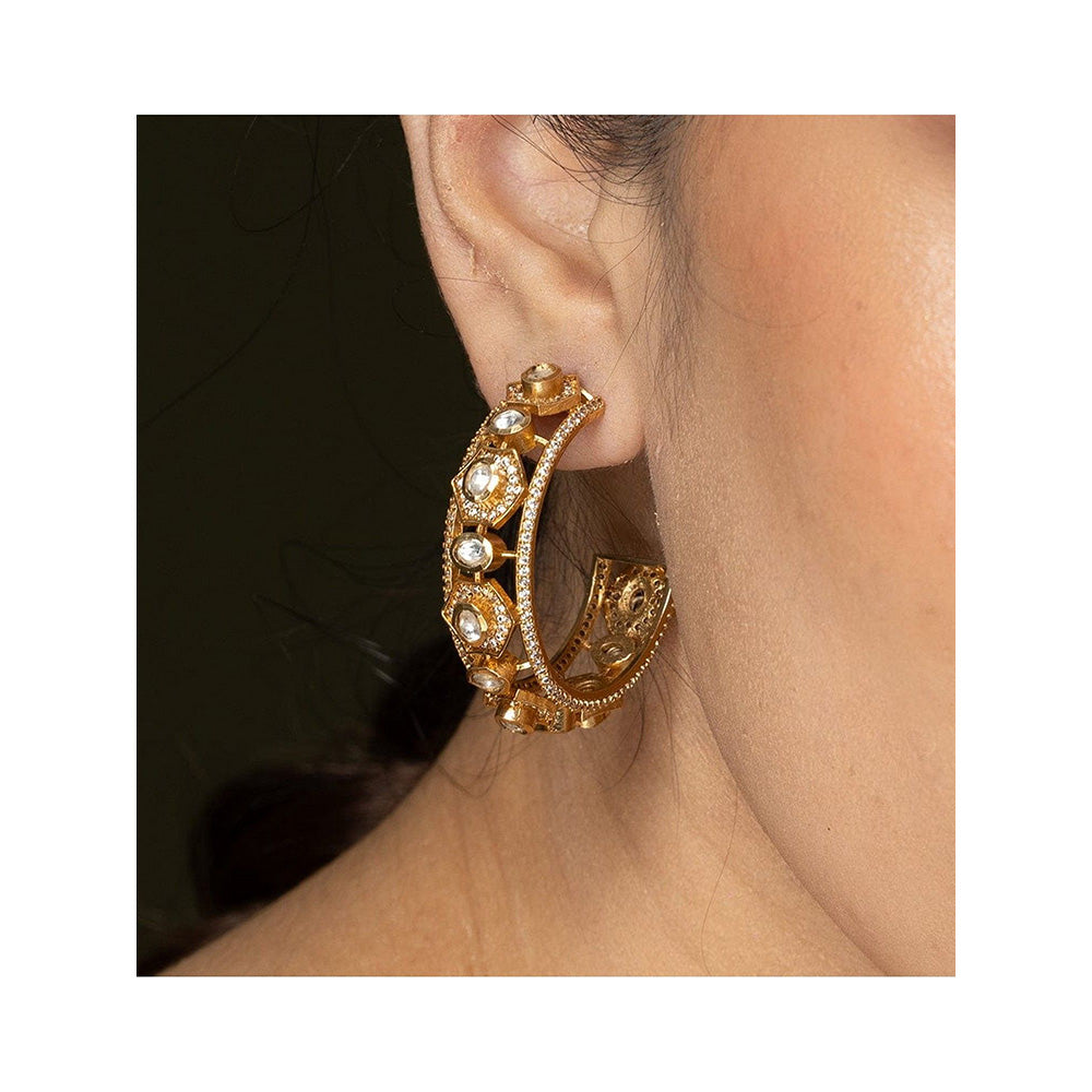 Joules By Radhika Regal Radiance Hoop Earrings