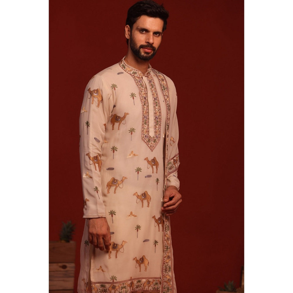 KALPRAAG Aadrit Pink Kurta with Patiala Pant and Dupatta