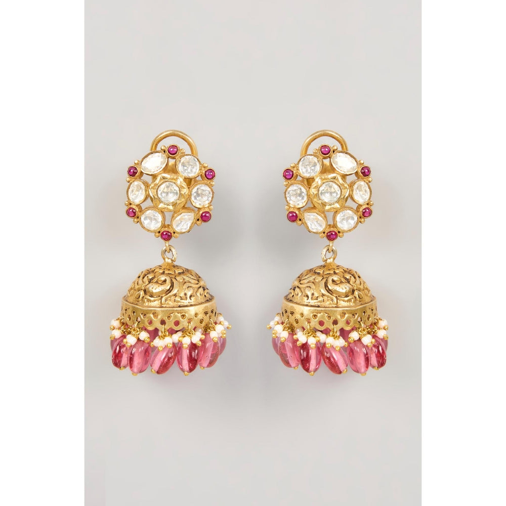 KARISA DESIGNS Katha Jhumkas