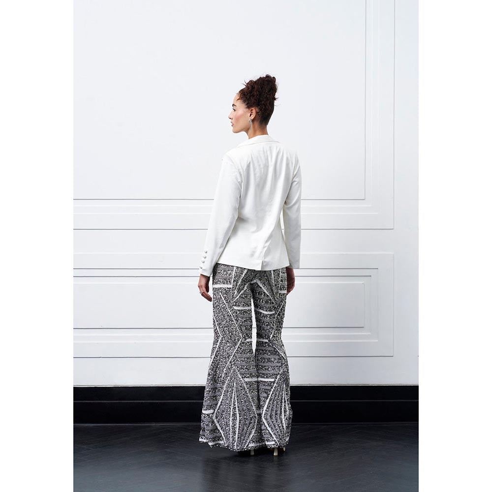 Kay Kay BY KKHUSHI SAHAII Off White Zeke Blazer and Pant