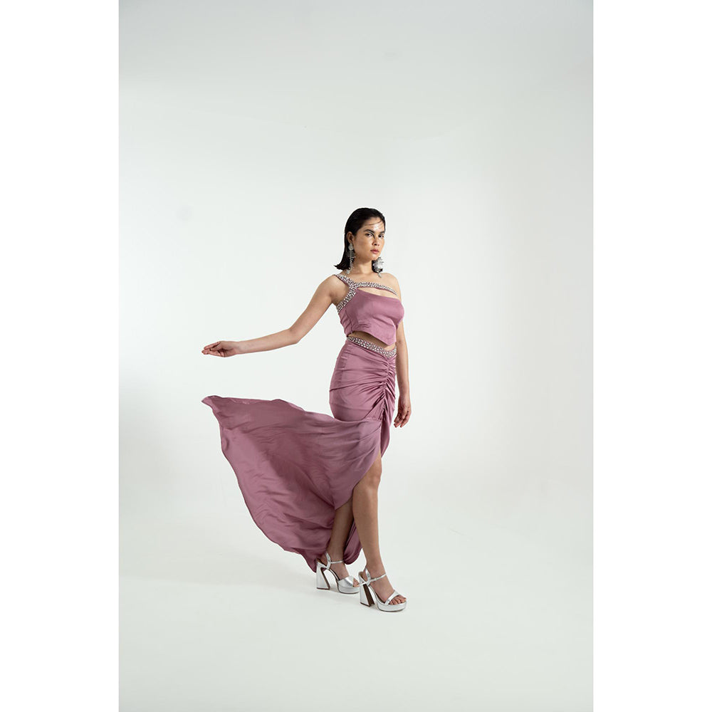 KHUMAAR SHUCHI BHUTANI The Mystic Vision Mauve Co-Ord Set