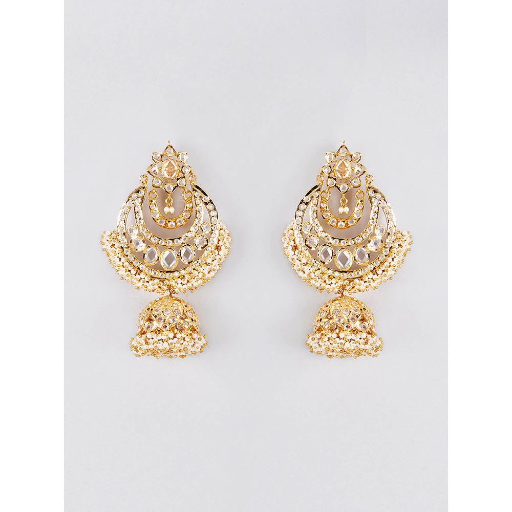 KIARA Gulzar Chandbali 22KT Gold Plated
