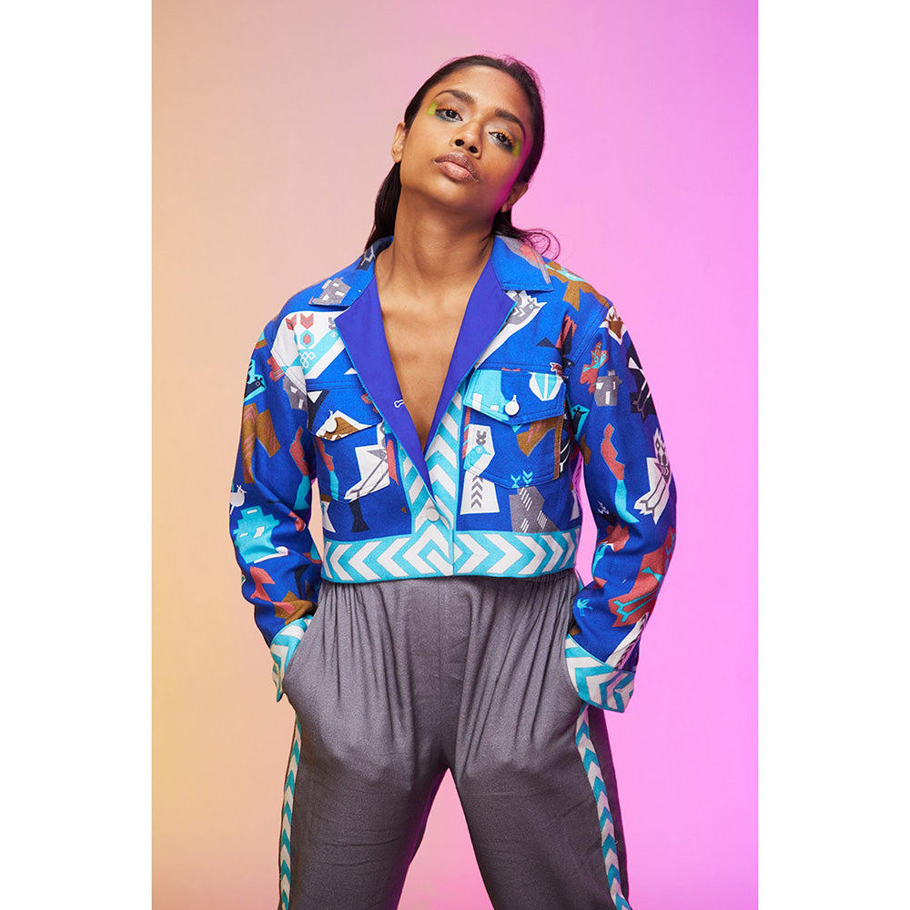 Label SOUS Blue Electric Co-Ord (Set of 2)