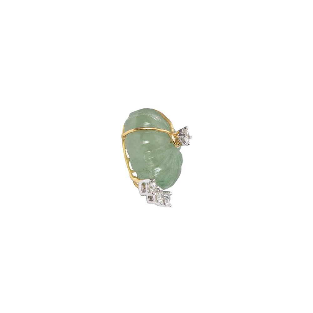 La marque-M Green Melon Dimond Earrings