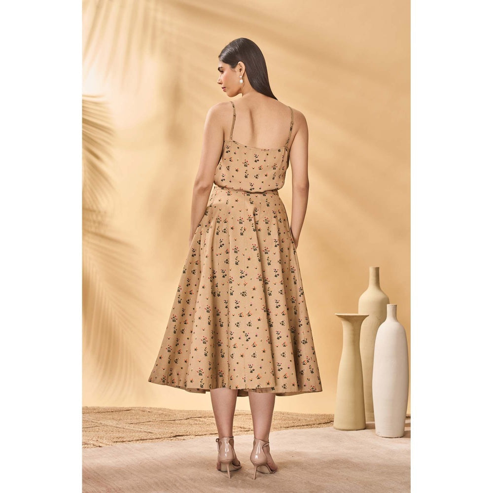 Masaba Beige Miniature Garden Skirt