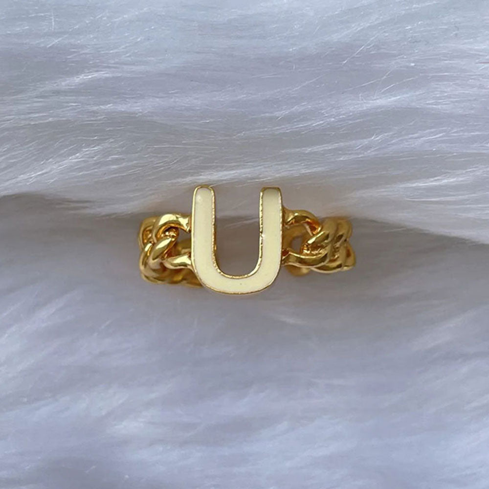 MNSH Signature Enamel White Ring T