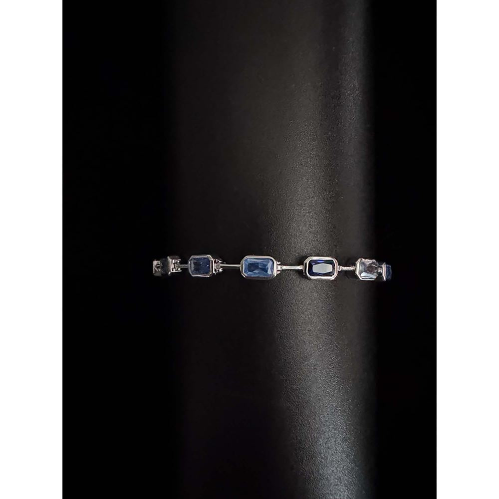 Mon Tresor Ombre Blue Bezel Tennis Bracelet