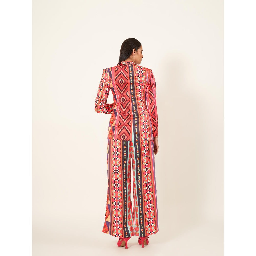 Neha Tarun Digital Printed Corseted Co-Ord (Set of 2)