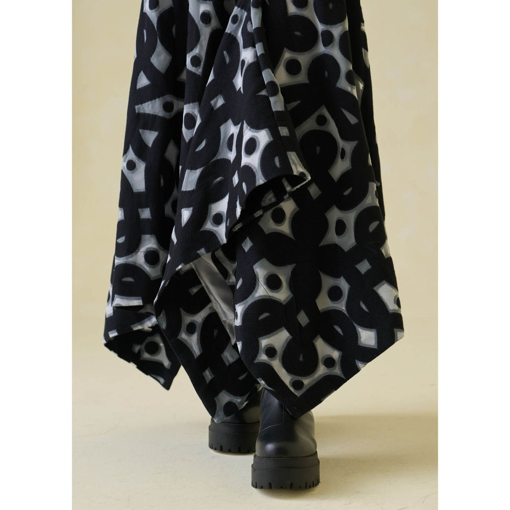 No Grey Area Kolam Jaquard Technical Skirt