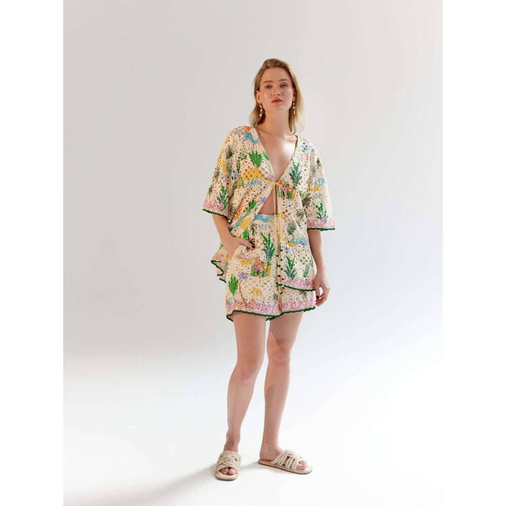 NOIB Muti Coloured Deya Cotton Shorts
