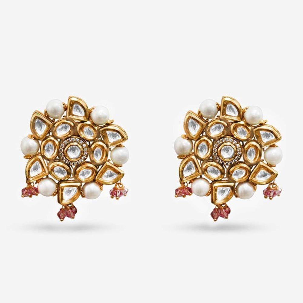 Prerto Gold Plated Multi-Colour Ayira Earrings