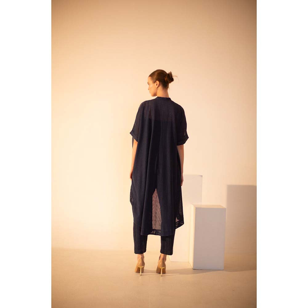 OJA Fern Midnight Blue Linen Co-Ord (Set of 3)