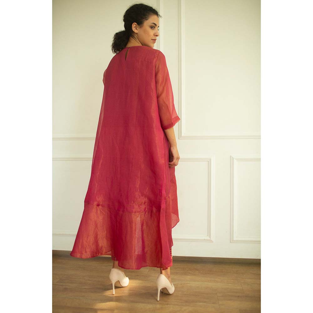 OJA Aurum Flamingo Kurta and Pant (Set of 2)