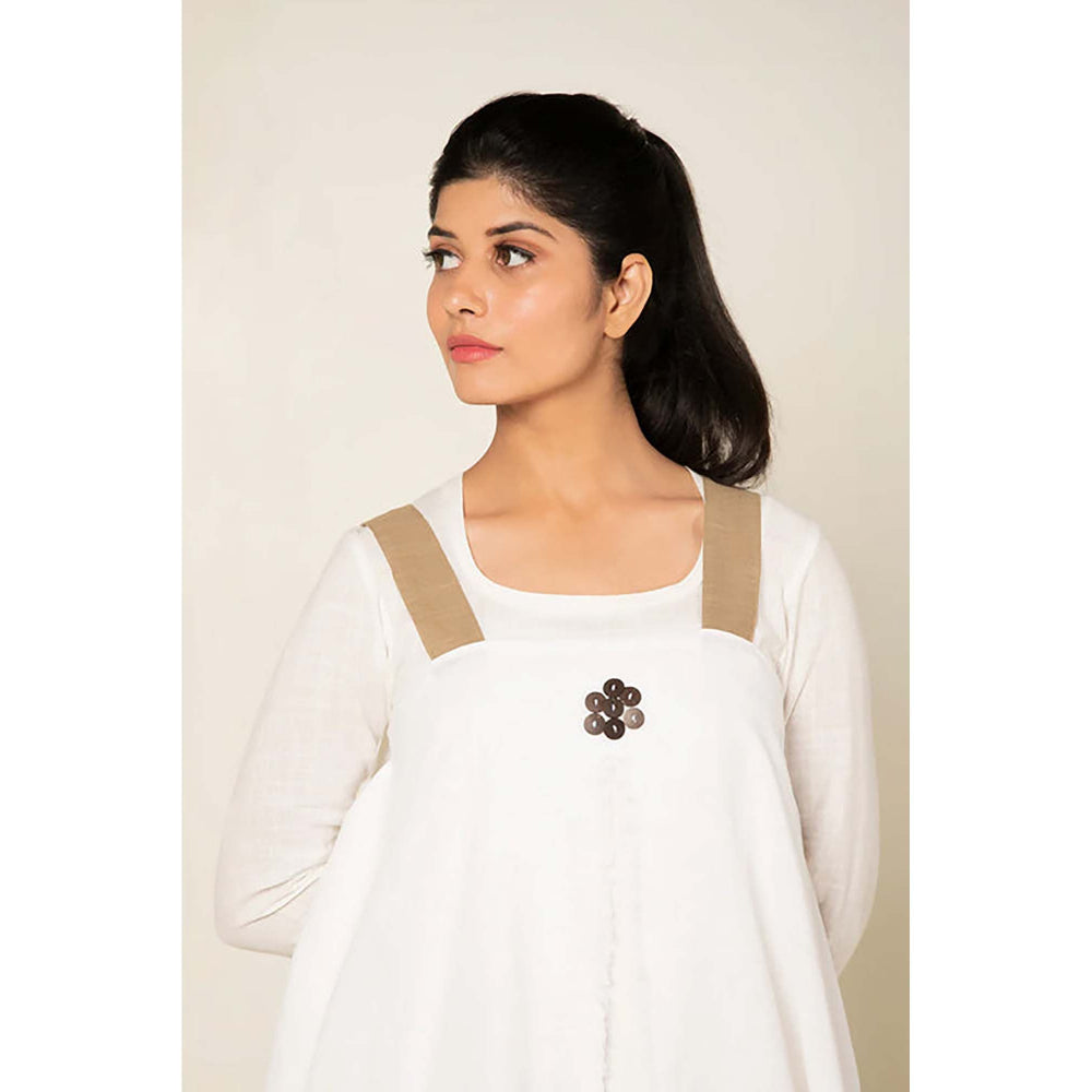 OMAANA White Boho Me Maxi Dress