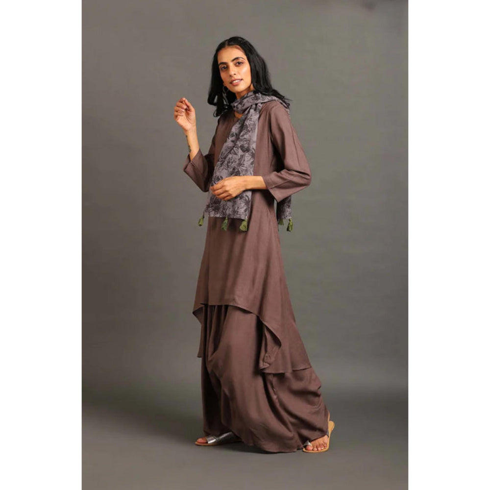 OMAANA Brown Afternoon Delight Maxi Dress