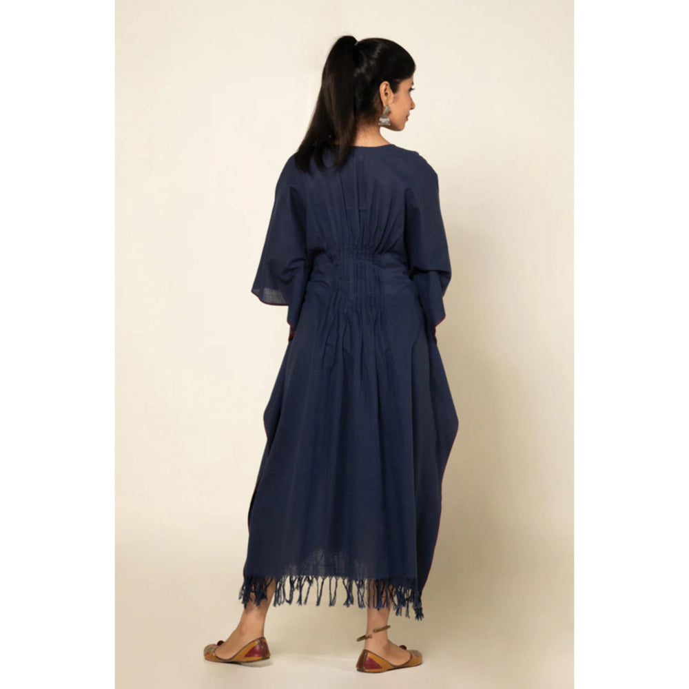 OMAANA Navy Blue Sufi Asmi Kaftan Dress