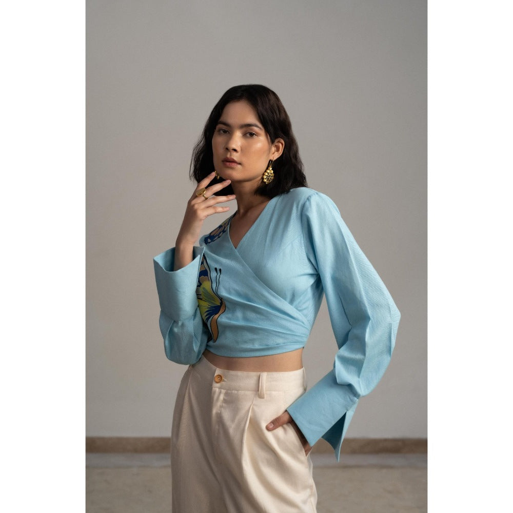 ORIGANI Blue Skies Crop Top