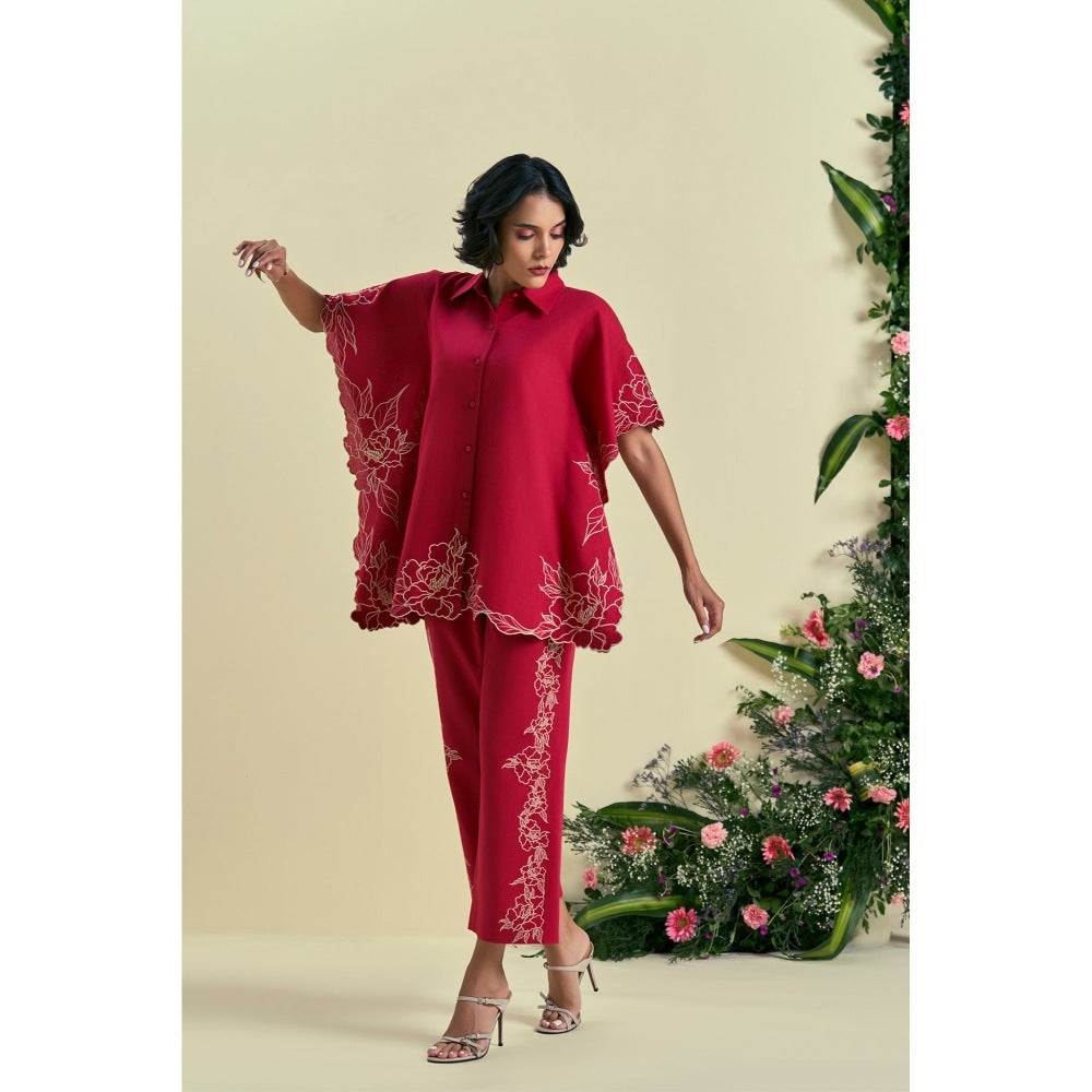 ORIGANI Red Jardin Pant