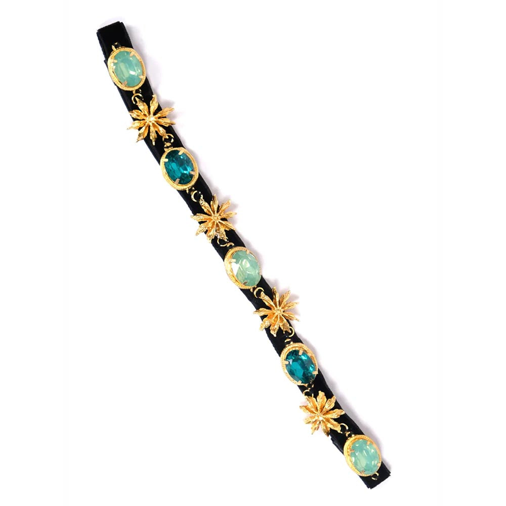 ORNAMAAS Jade Green Star Anise Hair Bands
