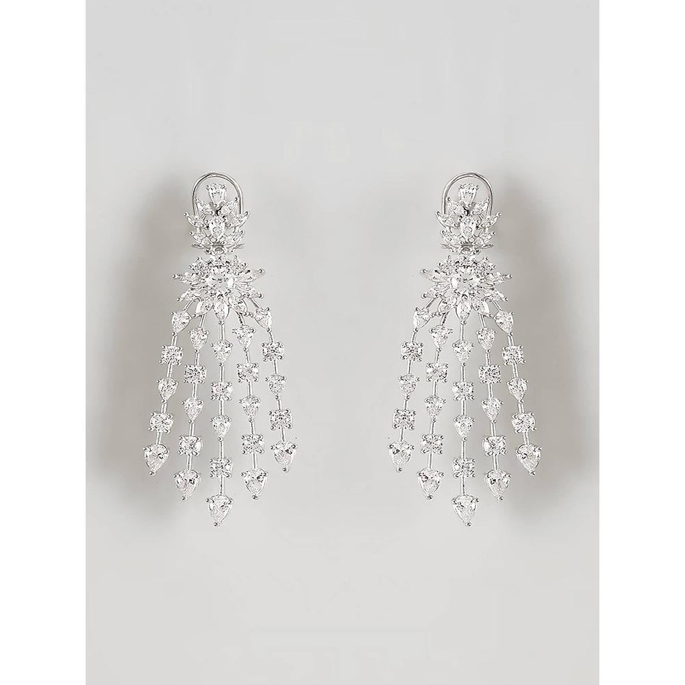 PRIHAN LUXURY Diamond Shower Danglers Earrings