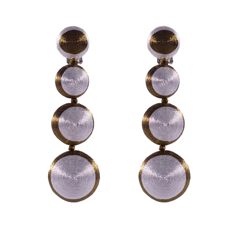 Raya Jewels Metallic Bauble Long Earrings