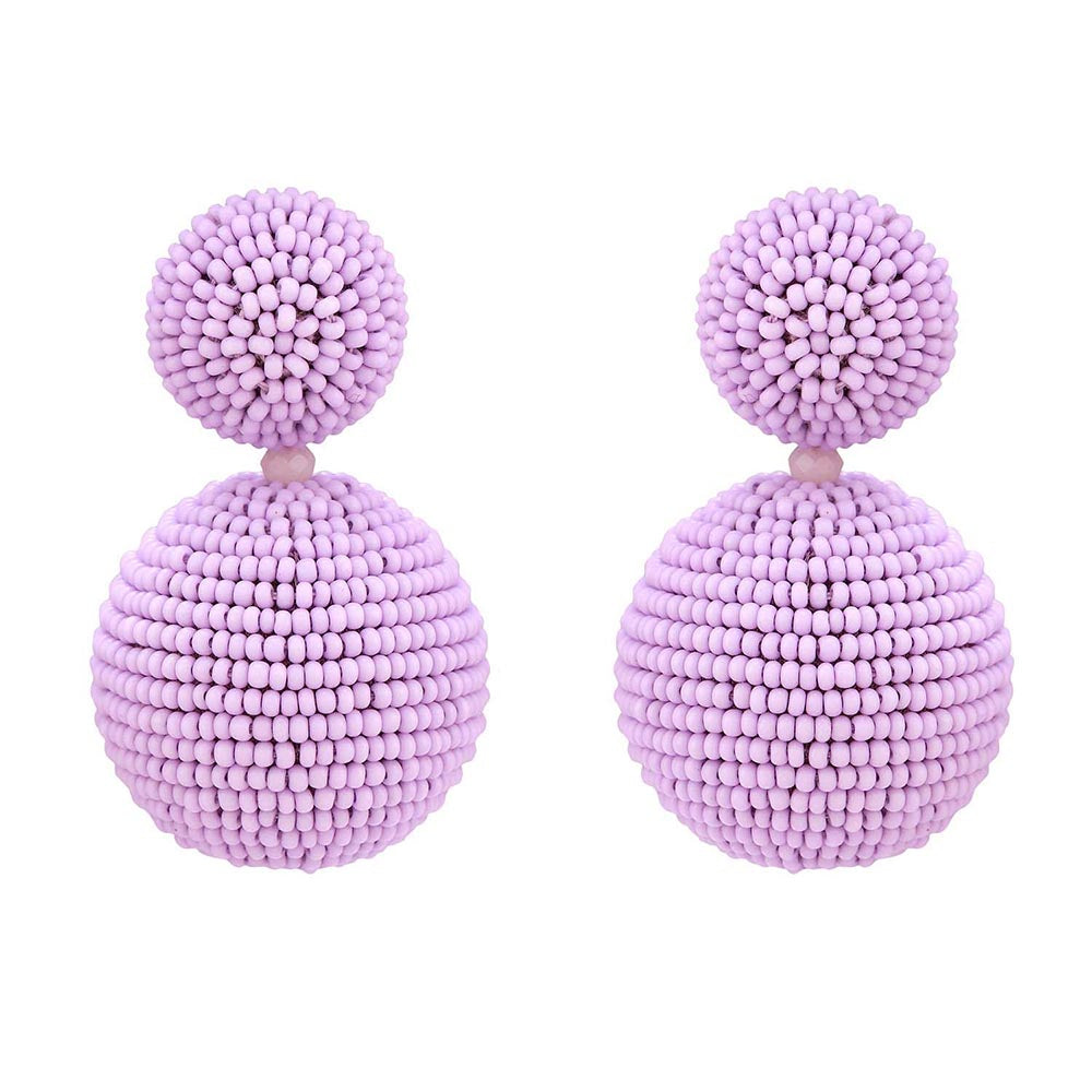 Raya Jewels Lilac Decor Bauble Earrings